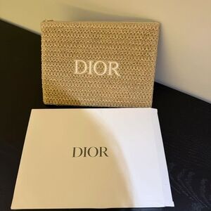 Dior Woven Wristlet Makeup Bag